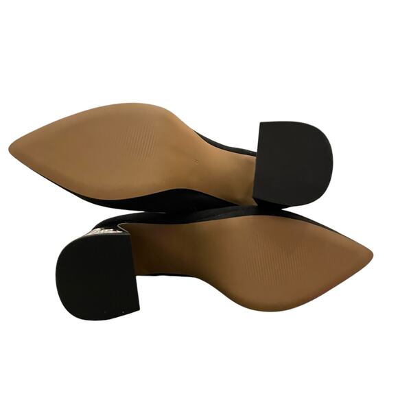 BETSEY JOHNSON Idris Dress Heel Ankle Booties Black Red Multi Plaid Size 8M New - Picture 3 of 16